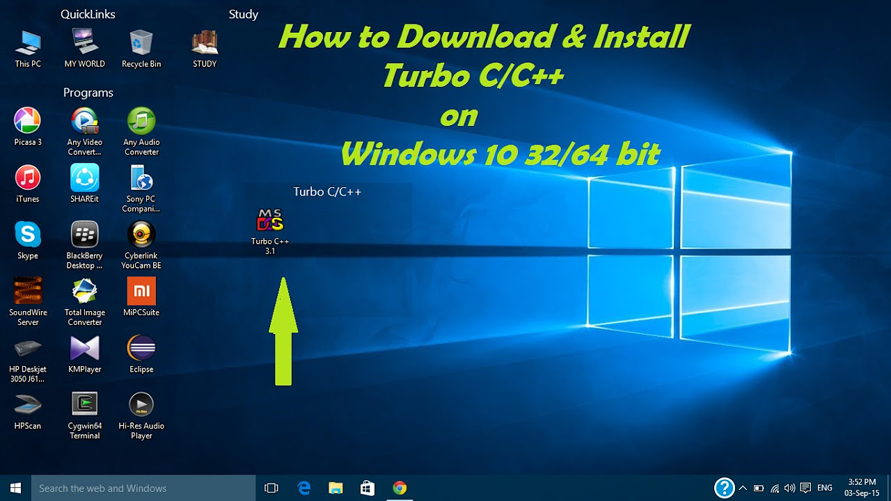 โหลด turbo c++  2022 New  How to Download and Install Turbo C/C++ on Windows 10