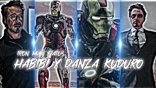 Iron Man X Habibi X Danza Kuduro | Iron Man edit status | Habibi song status Resimi