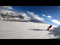 Nicol Snowboarding With Teo