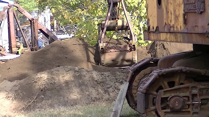 Antique Koehring Clam Bucket Moving Dirt