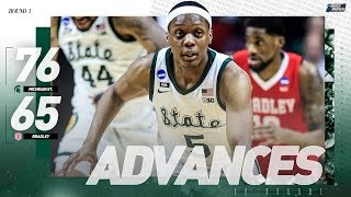 Watch michigan state escape the upset bid from bradley in first round
of ncaa tournament.watch highlights, game recaps, and much more 2019
n...