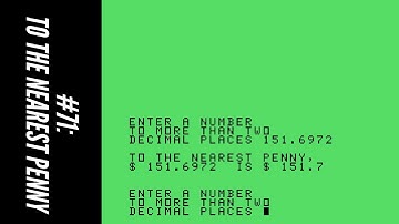 #71: To the Nearest Penny (101 Programming Tips & Tricks for the TI-99/4A Home Computer)