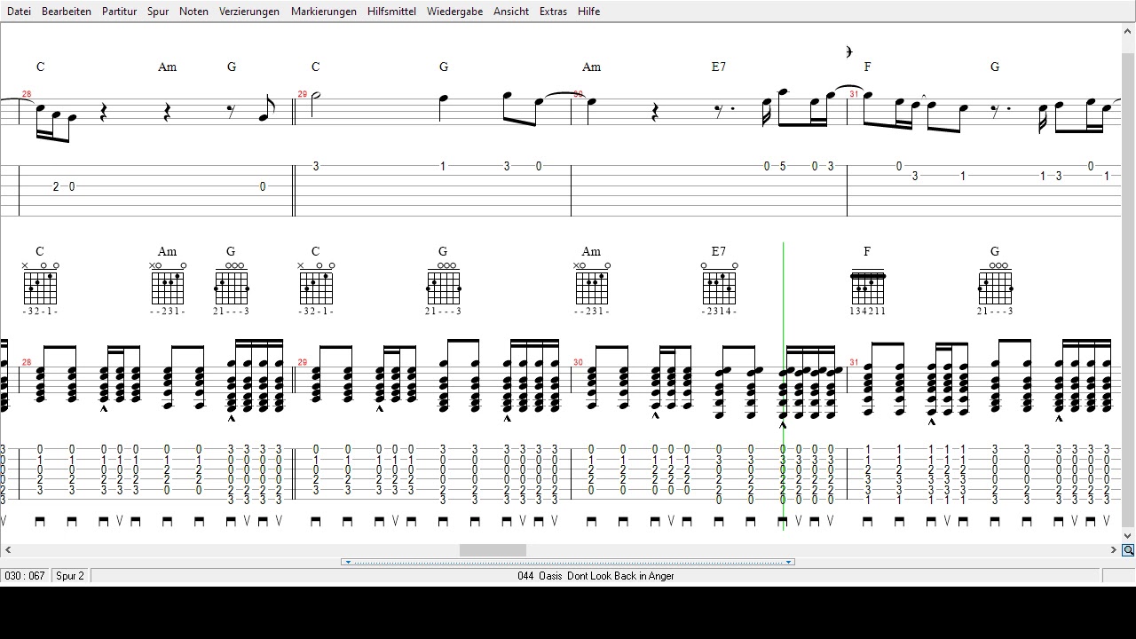 Oasis Dont Look back in Anger Tabs YouTube Oasis Dont Look back in Anger Tabs YouTube