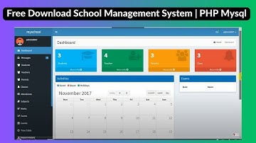Free Download School Management System Project with Source Code