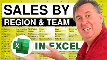 Excel - Dueling Excel - Sales by Region & Team - Duel 188 - Episode 2167