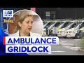 Ambulances in gridlock at Queensland hospital | 9 News Australia