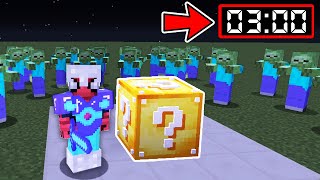 GECE 3'TE ŞANS BLOKLARI KIRDIM   Minecraft