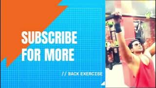 Back Exercise Weight Training Part II -back workout Basic exercise Part 2-DAY 2