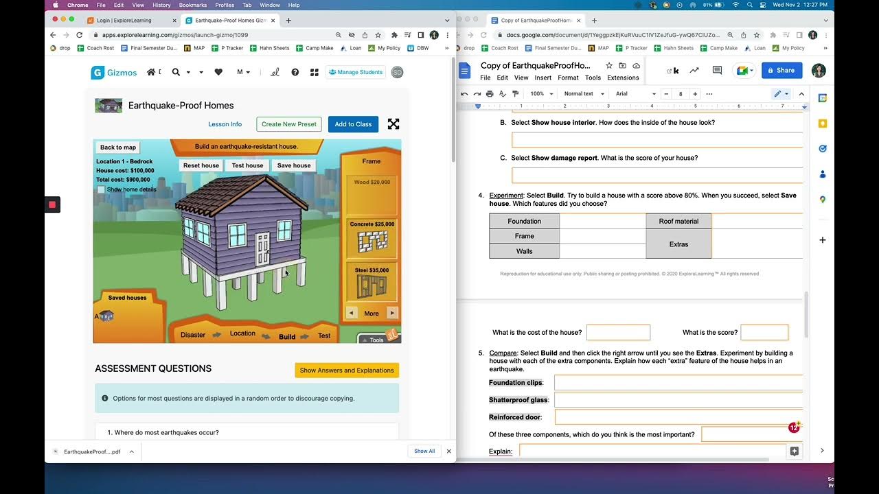 Earthquake Proof House Gizmo Instructions - YouTube