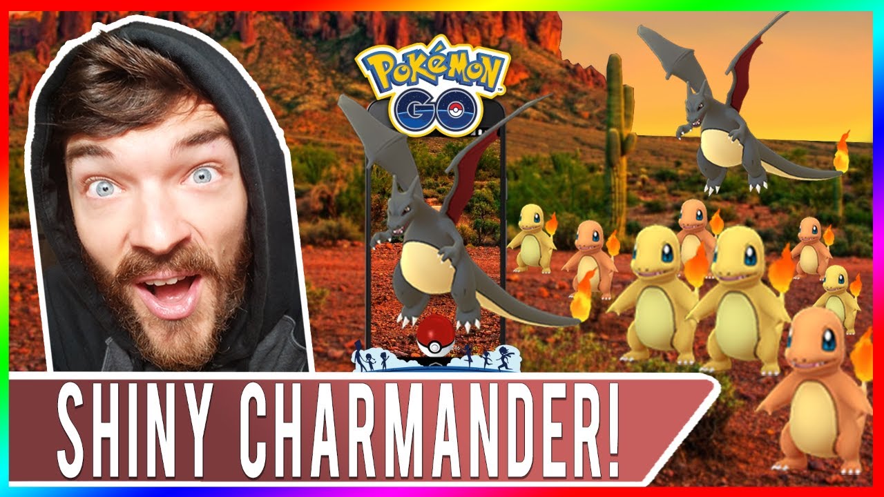 POKÉMON GO - DIA DA COMUNIDADE! EVOLUINDO CHARMANDER SHINY! CHARIZARD PRETO!  