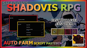 SHADOVIS RPG Script Pastebin 2022 AUTO FARM | COLLECT ALL CUBITS | AUTO REBIRTH | KILL AURA (BEST)