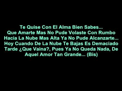 Amarte Mas No Pude Diomedes Diaz - Letra