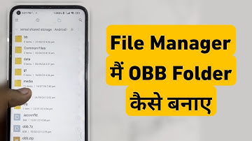 How To Create OBB Folder in File Manager || File Manager Me OBB Folder Kaise Banaye