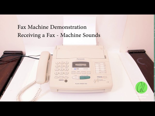 Fax Machine Demonstration (Panasonic KX-F1010) - YouTube