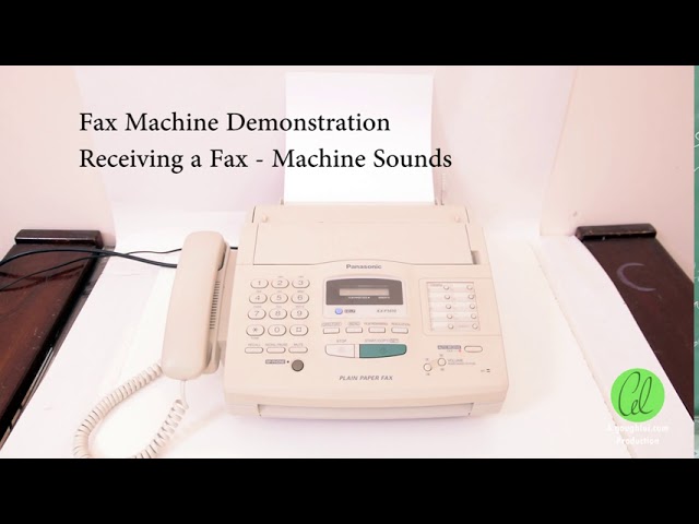 Fax Machine Demonstration (Panasonic KX-F1010)