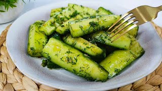 Вкуснее МАЛОСОЛЬНЫХ огурцов! Этот рецепт просят все, кто пробует! Закуска из огурцов за 5 минут.