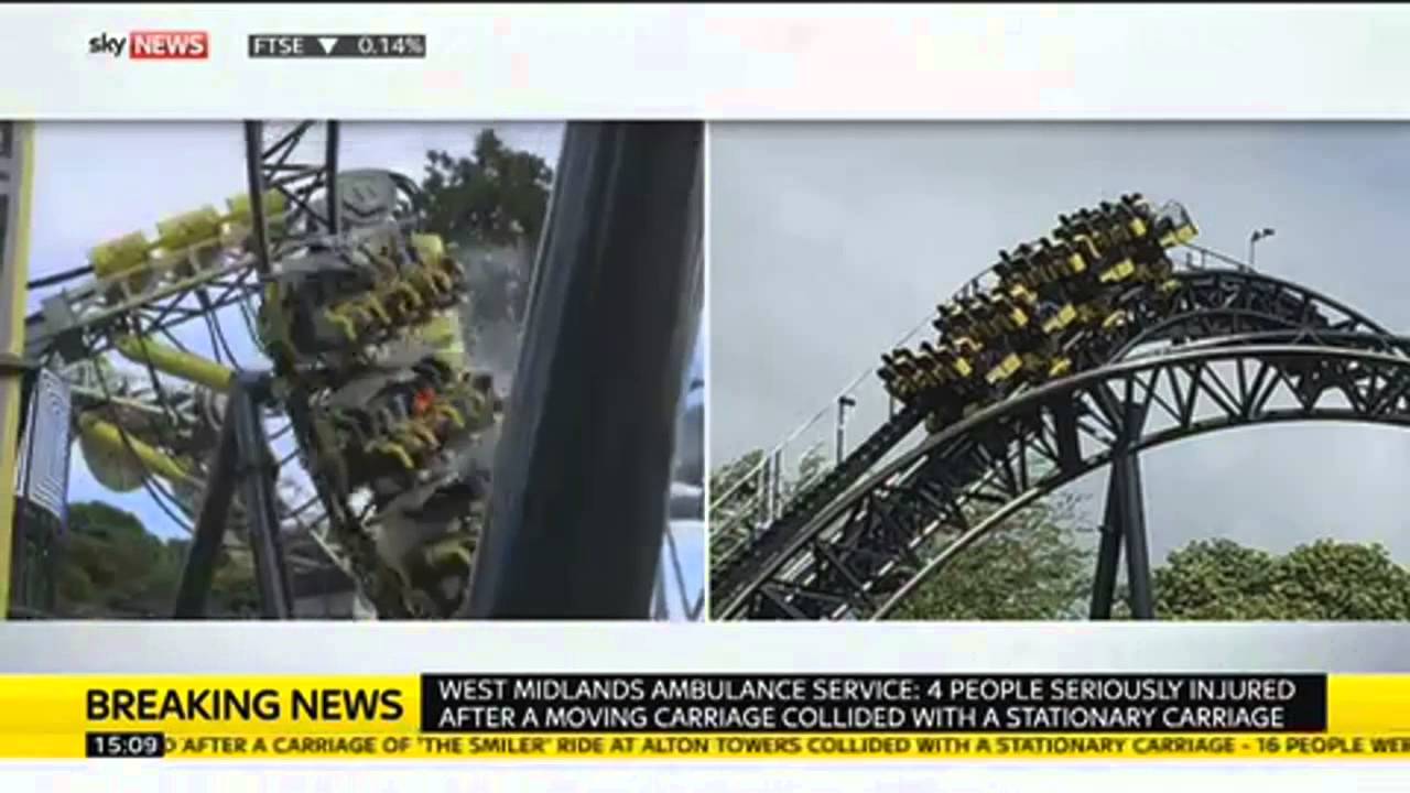 Alton Towers Smiler Rollercoaster Crash YouTube
