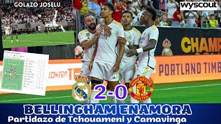 BELLINGHAM ENAMORA, EXCELENTES CAMAVINGA Y TCHOUAMENI, GOLAZO JOSELU, REAL MADRID-MANCHESTER UNITED