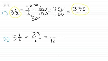 Converting Mixed Numbers into Decimals