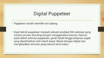 Video Pembelajaran Kelas XI (2D3D) Materi ke 1 Digital Puppeteer
