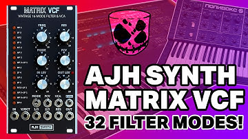 32 analogue filter modes! The Matrix VCF from AJH Synth // "Eurorack