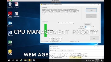 Citrix Workspace Environment Management CPU Management priority test