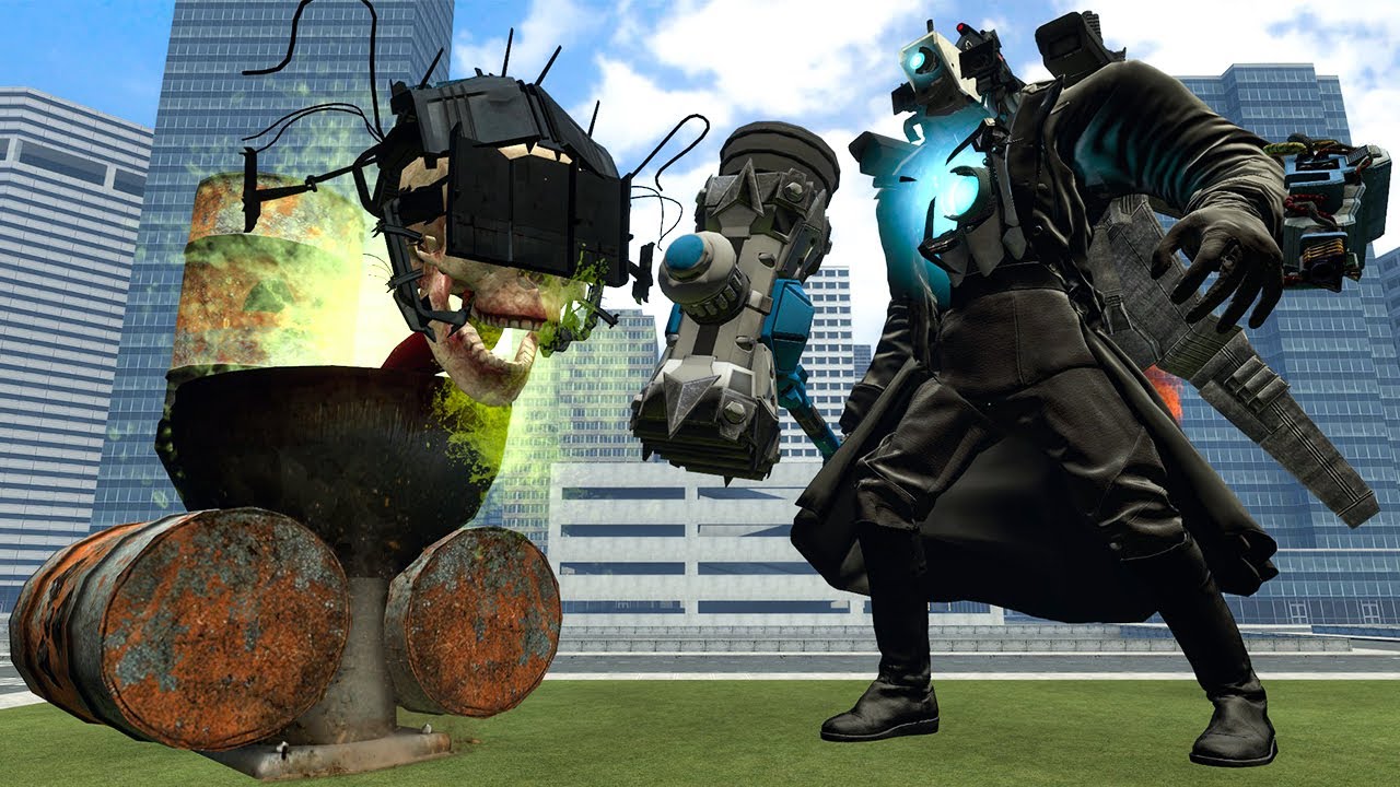 Skibidi toilet v 18. Камерамэн босс из гаррис мод. 5 mod upgraded. Скибиди телевизор. Камера ман.