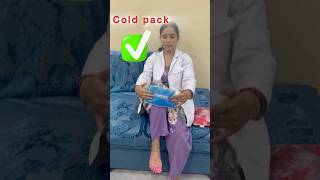 Always Use Cold Pack In Acute Injury