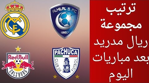 ترتيب مجموعة ريال مدريد و الهلال السعودي بعد التعادل 1-1 وموعد مباراة ريال مدريد و باتشوكا الجولة 2