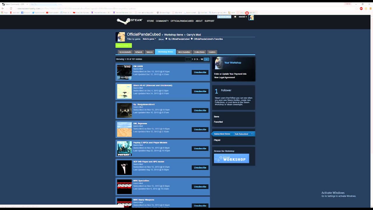 Steam Community :: Guide :: How To Unsubscribe/Remove Workshop Addons From  Your Computer