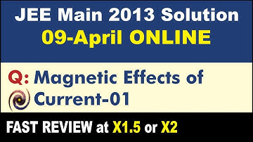 JEE Main 2013 Physics Solutions | Magnetic Effects of Current-01