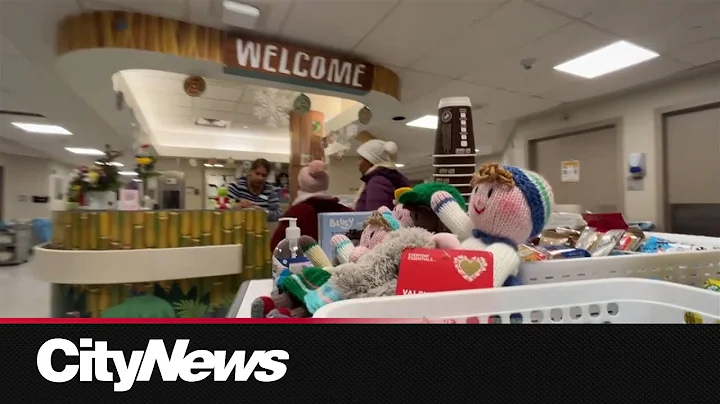 Comforting families with a cart and the Calgary flames