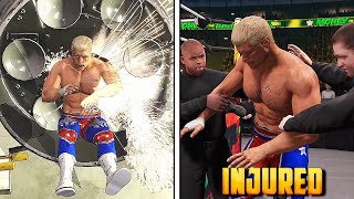 30 Times You Seriously Injured Your Opponent in WWE Games !!!