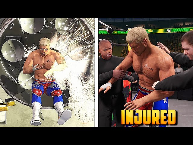 30 Times You Seriously Injured Your Opponent in WWE Games !!! class=