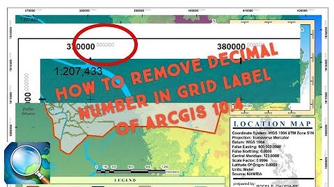 GIS Tutorial 1.0 || How to remove decimal number in grid label of ArcMap 10.4