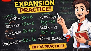 Expanding Single Brackets | Basic Algebra Practice GCSE IGCSE maths.