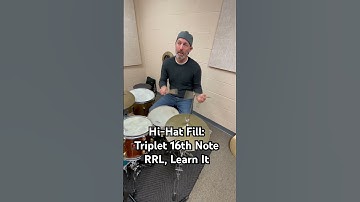 Hi-Hat Fill Triplet 16th Notes RRL: Learn It #drums #drumlessons #drumfill #hihats #drumlife