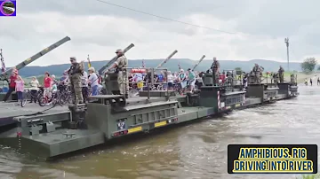 M3 Amphibious Rig driving into River _ Ferry Opera | Modern Technology (Modern World)