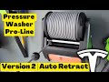 Electric Pressure Washer Pro Line | Tesla Wash Setup | Auto Retractable &amp; Wall Mounted Review