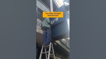 THI CÔNG KATINAT SAIGON KAFE #3d #chunoi3d #3dbanghieu #quangcao3d #banghieu3d #3ddecor