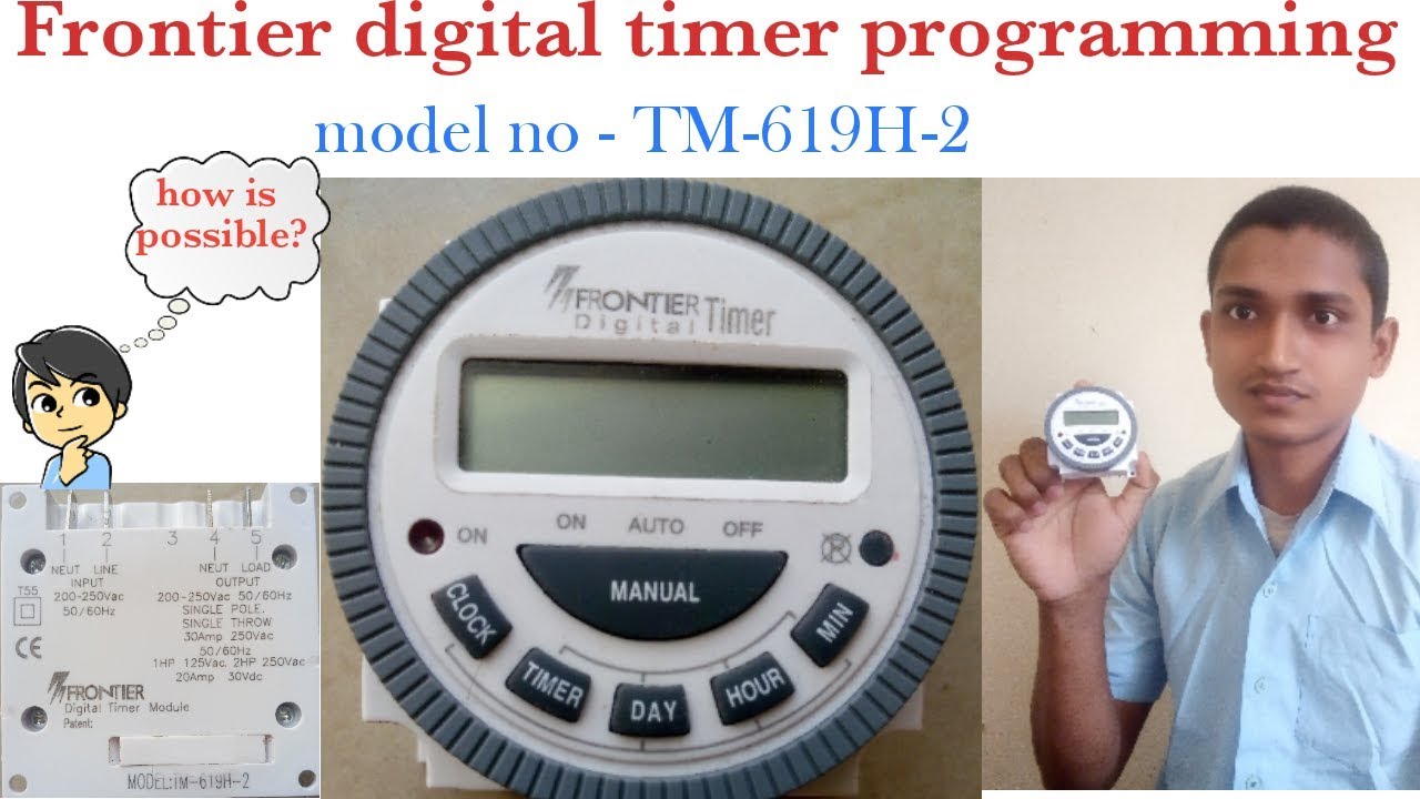 Frontier TM619H2 Digital Timer Programmable Time Switch - Vayuyaan