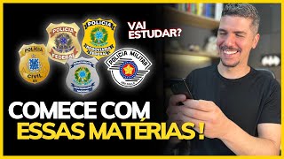 O QUE ESTUDAR PARA CONCURSOS POLICIAIS COMEÇANDO DO ZERO?