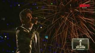 Video thumbnail of "SUPER BOWL 2014 XLVIII - Bruno Mars ( Live ) " Just The Way You Are " HD"