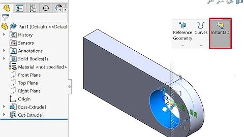 Instant 2D, Instant 3D, Shaded Sketch Contours in SolidWorks