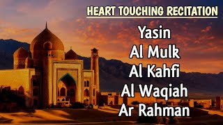 Most Beautiful Recitation of Surah YASIN, AL MULK, AL KAHFI, AL WAQIAH, AR RAHMAN | Soothing Quran