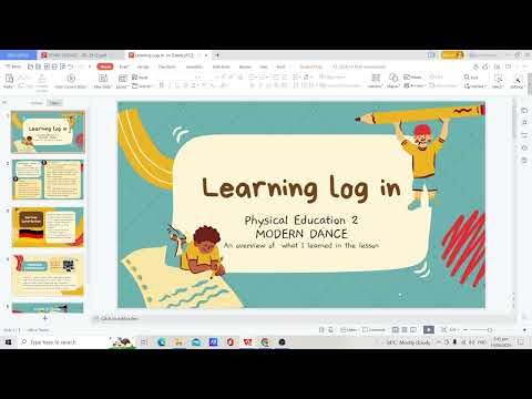 video sample for EDUC108 (my learning log in P.E 2)