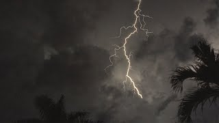 Tropical Thunderstorm &amp; Rain Sounds For Sleeping, Relaxing ~ Rumbling Storm Equatorial Ambience