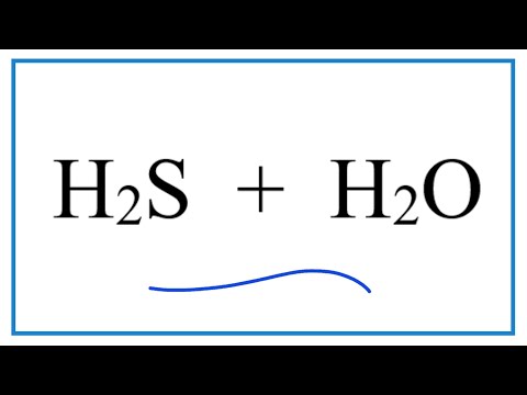 Vidéo: L'h2s est-il aqueux ou solide ?