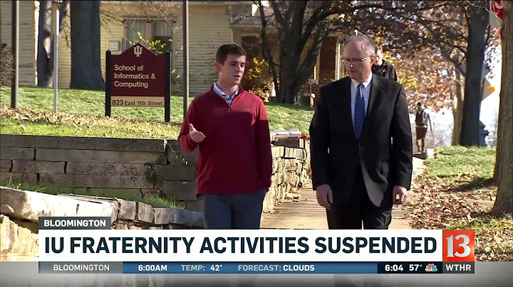 IU fraternity activities suspended