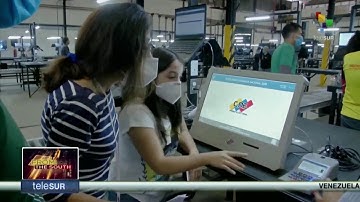 Electronic voting machines installed at polling stations